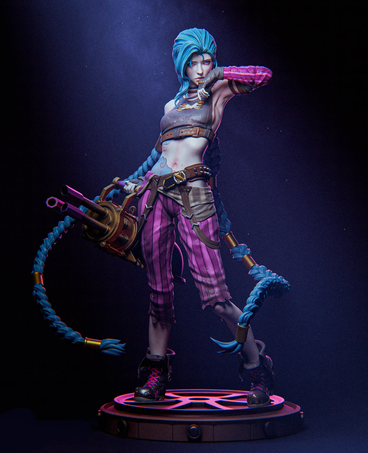Jinx Sculpture(75mm to 500mm) - Unassembled/Unpainted/3D Print