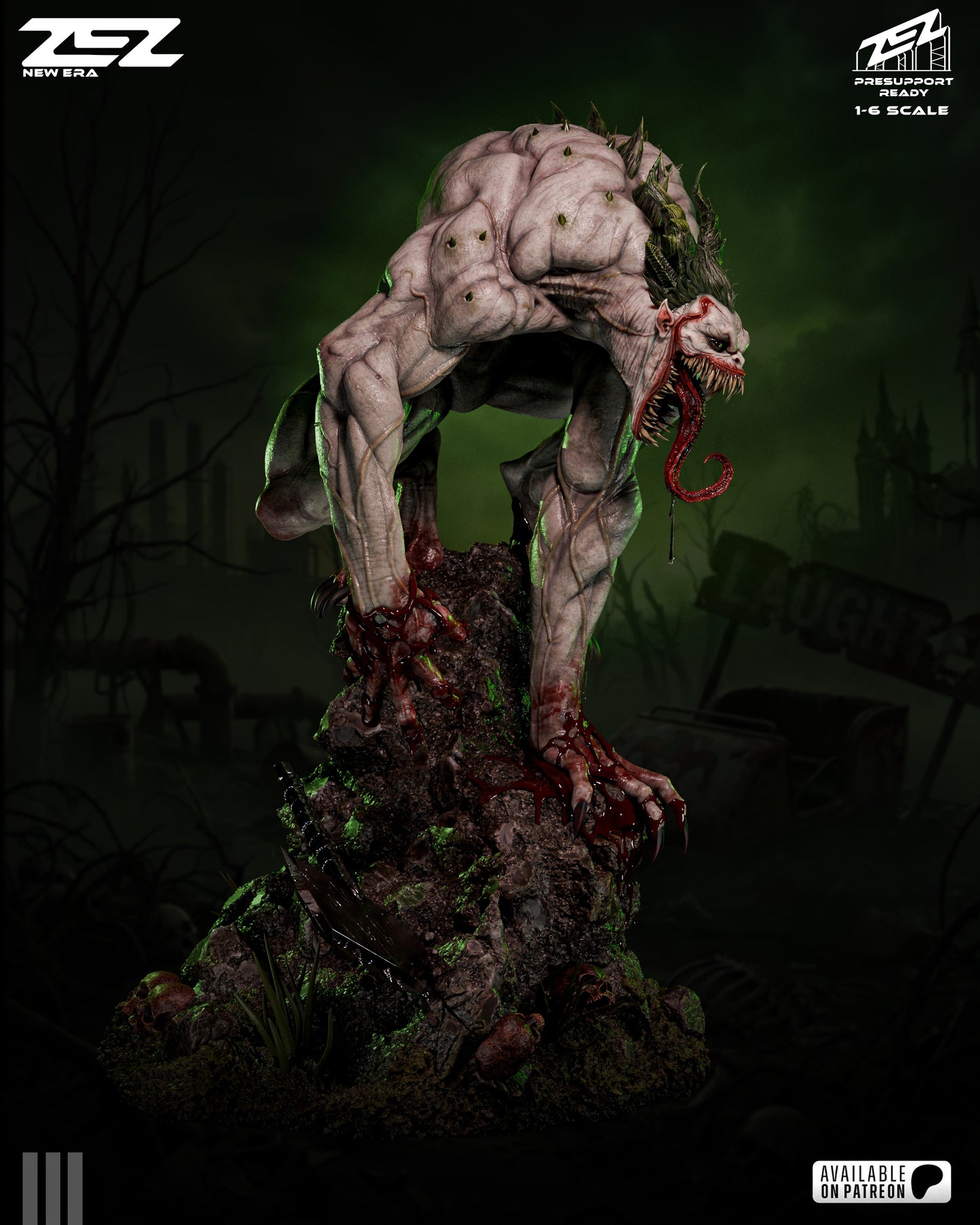 Joker Absolute Sculpture (75mm to 500mm) Unassembled/Unpainted/3D Print