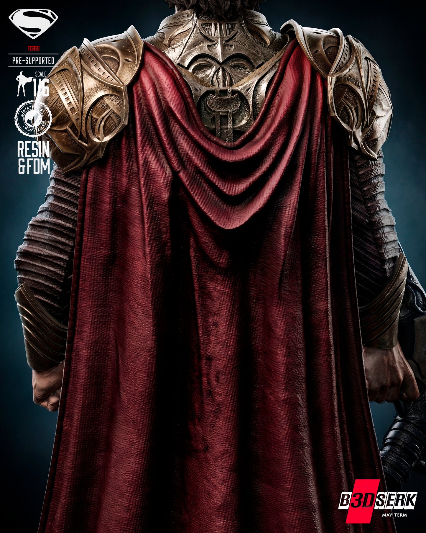 Jor-El Sculpture (75mm to 500mm) - Unassembled/Unpainted/3D Print