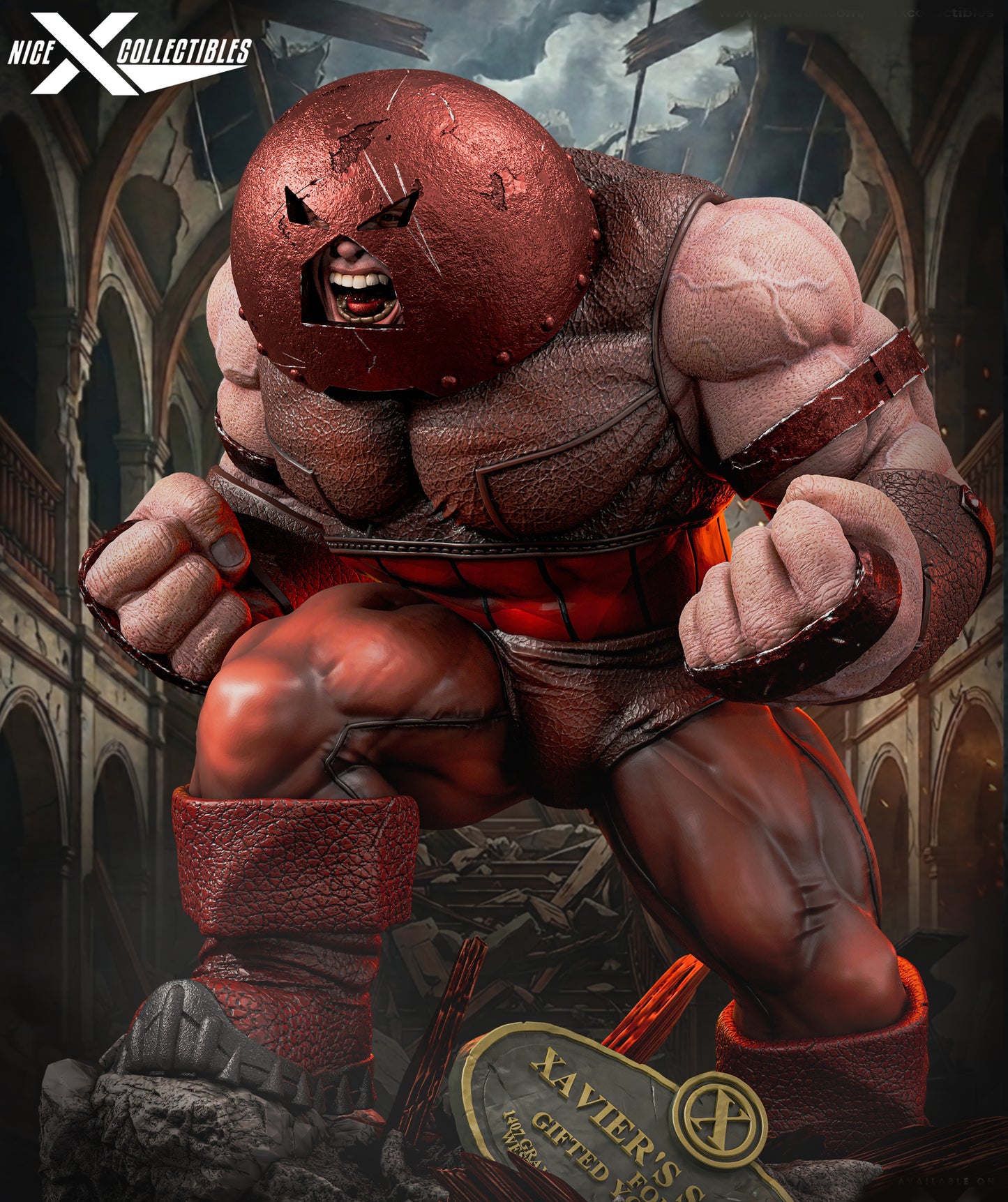 Juggernaut Sculpture (75mm to 500mm) X-Men - Unassembled/Unpainted/3D Print