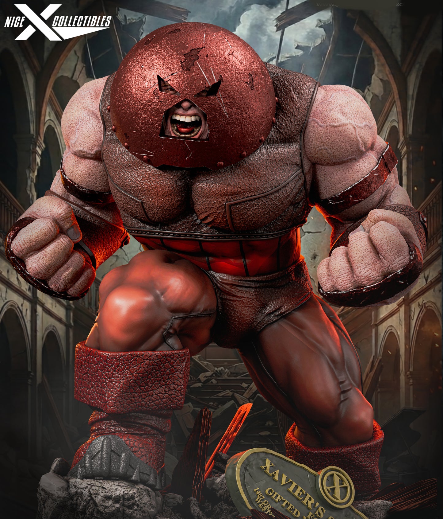 Juggernaut Sculpture (75mm to 500mm) X-Men - Unassembled/Unpainted/3D Print
