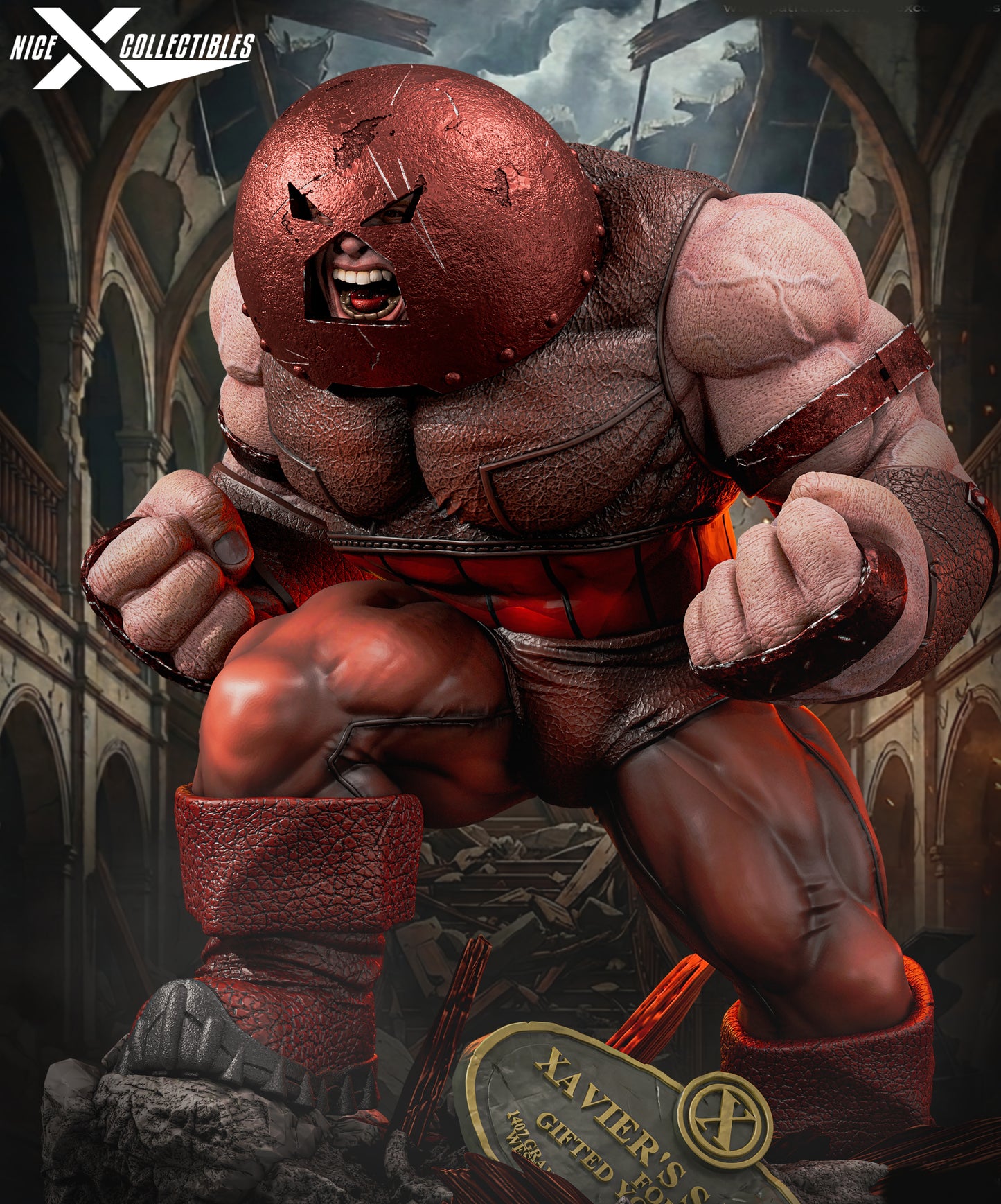 Juggernaut Sculpture (75mm to 500mm) X-Men - Unassembled/Unpainted/3D Print