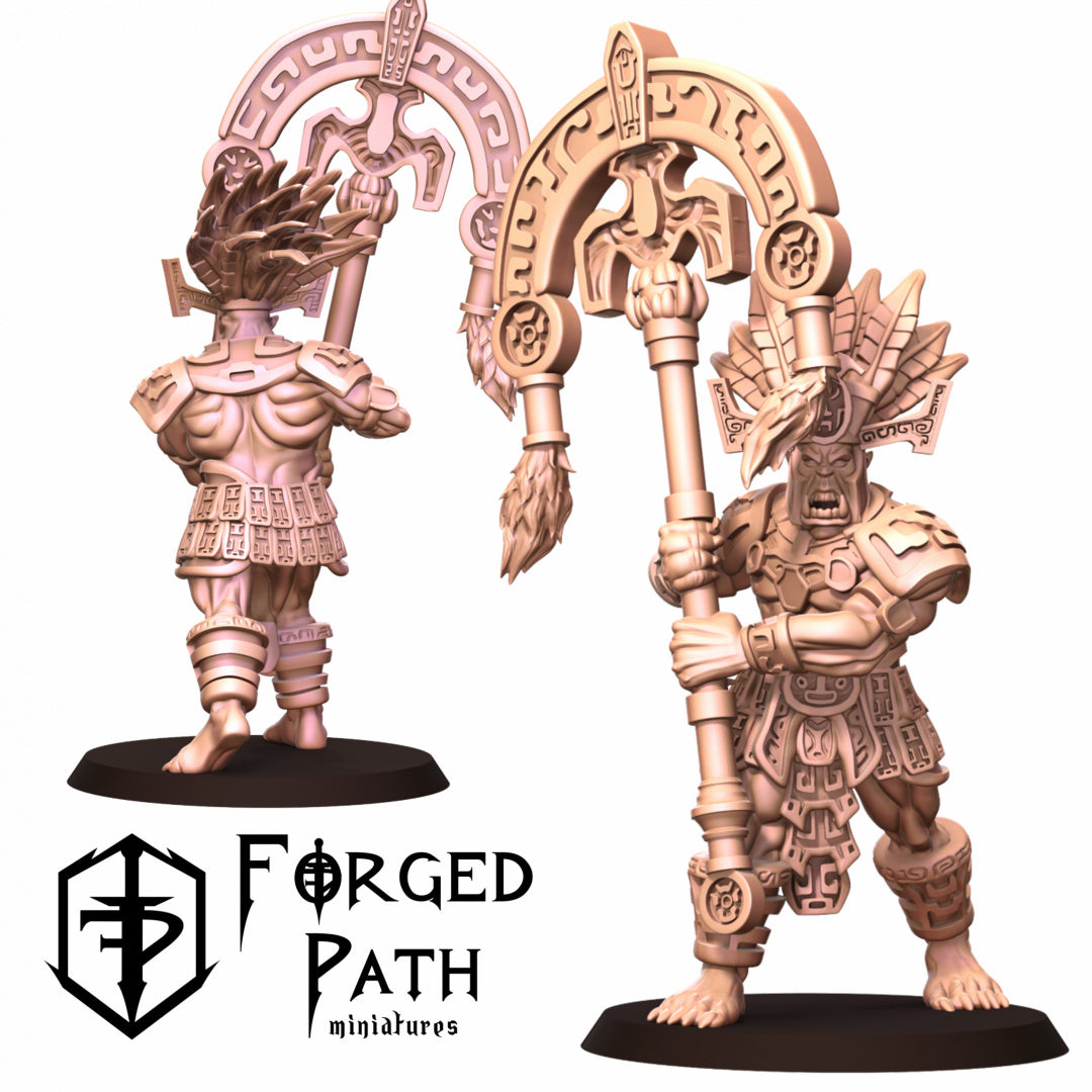 Jungle Orcs Command Unit - by Forged Path Miniatured- Tabletop RPG Miniature - Roleplaying 3D Printed Fantasy Mini