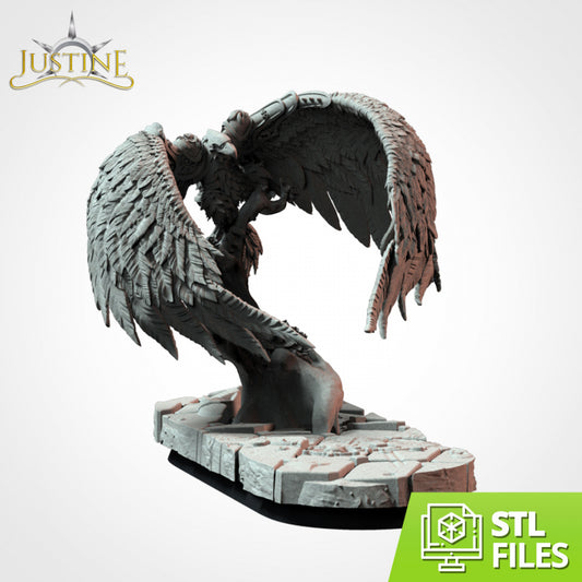 Justine´s Eagle - Compatible with Warhammer 40K - by Txarli Factory - Tabletop RPG Miniature - Roleplaying 3D Printed Fantasy Mini