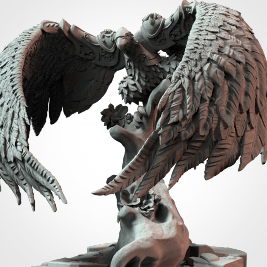 Justine´s Eagle - Compatible with Warhammer 40K - by Txarli Factory - Tabletop RPG Miniature - Roleplaying 3D Printed Fantasy Mini