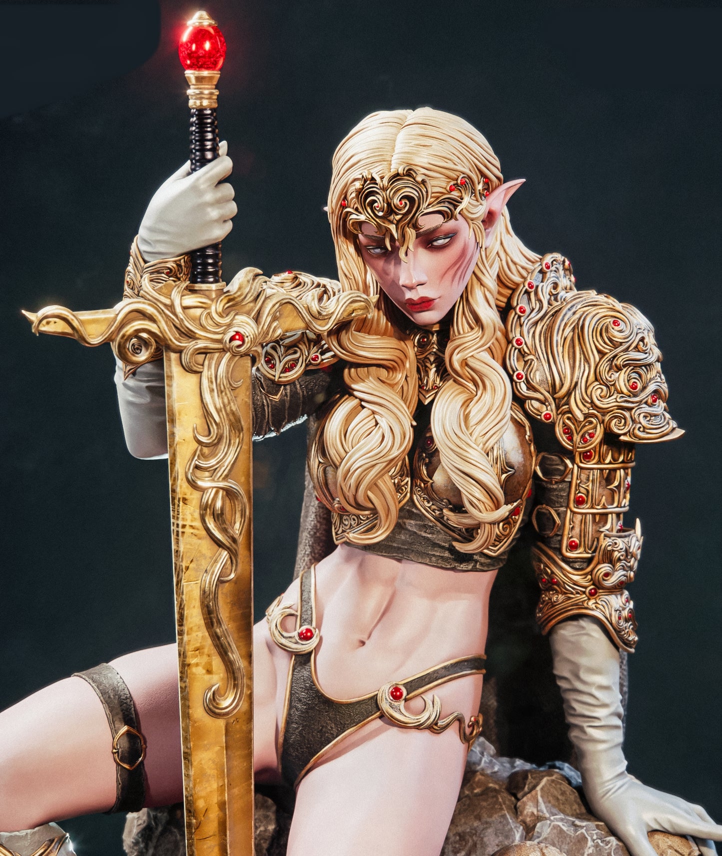 Kaelenor Sculpture (75mm to 500mm) - Unassembled/Unpainted/3D Print