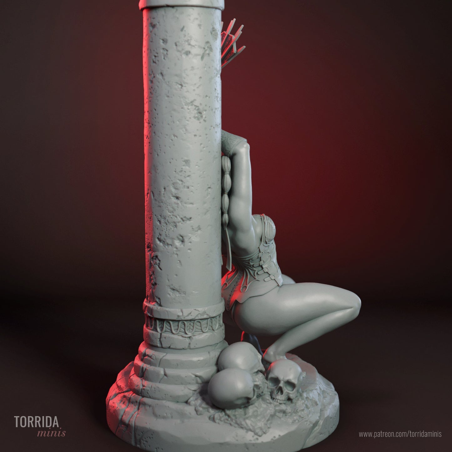 Kitana Sculpture (75mm to 500mm)MK - Unassembled/Unpainted/3D Print