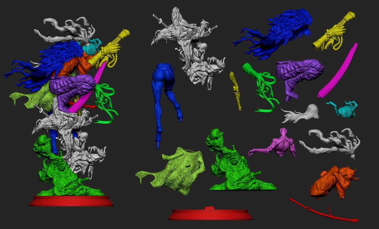 Kohakunushi Statuette - by Creative Geek - Tabletop RPG Miniature - Roleplaying 3D Printed Fantasy Mini