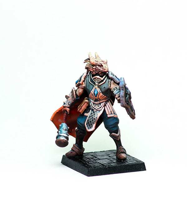 Korgor The Paladin - Idle and Action Pose - by RAW - Tabletop RPG Miniature - Roleplaying 3D Printed Fantasy Mini