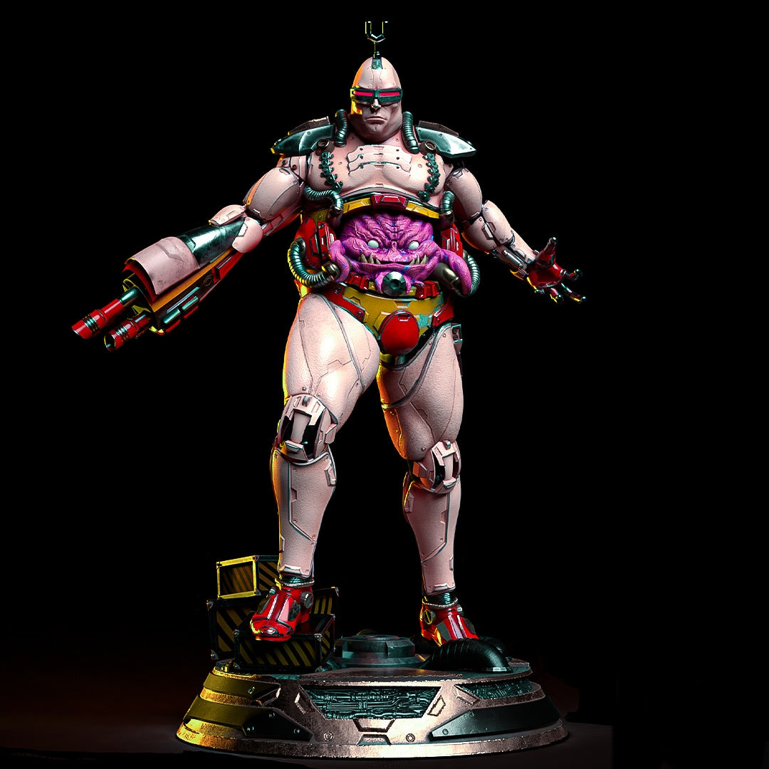 Krang Sculpture (75mm to 500mm) - Unassembled/Unpainted/3D Print