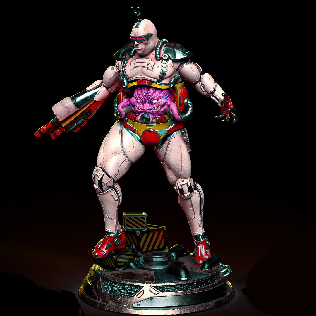 Krang Sculpture (75mm to 500mm) - Unassembled/Unpainted/3D Print