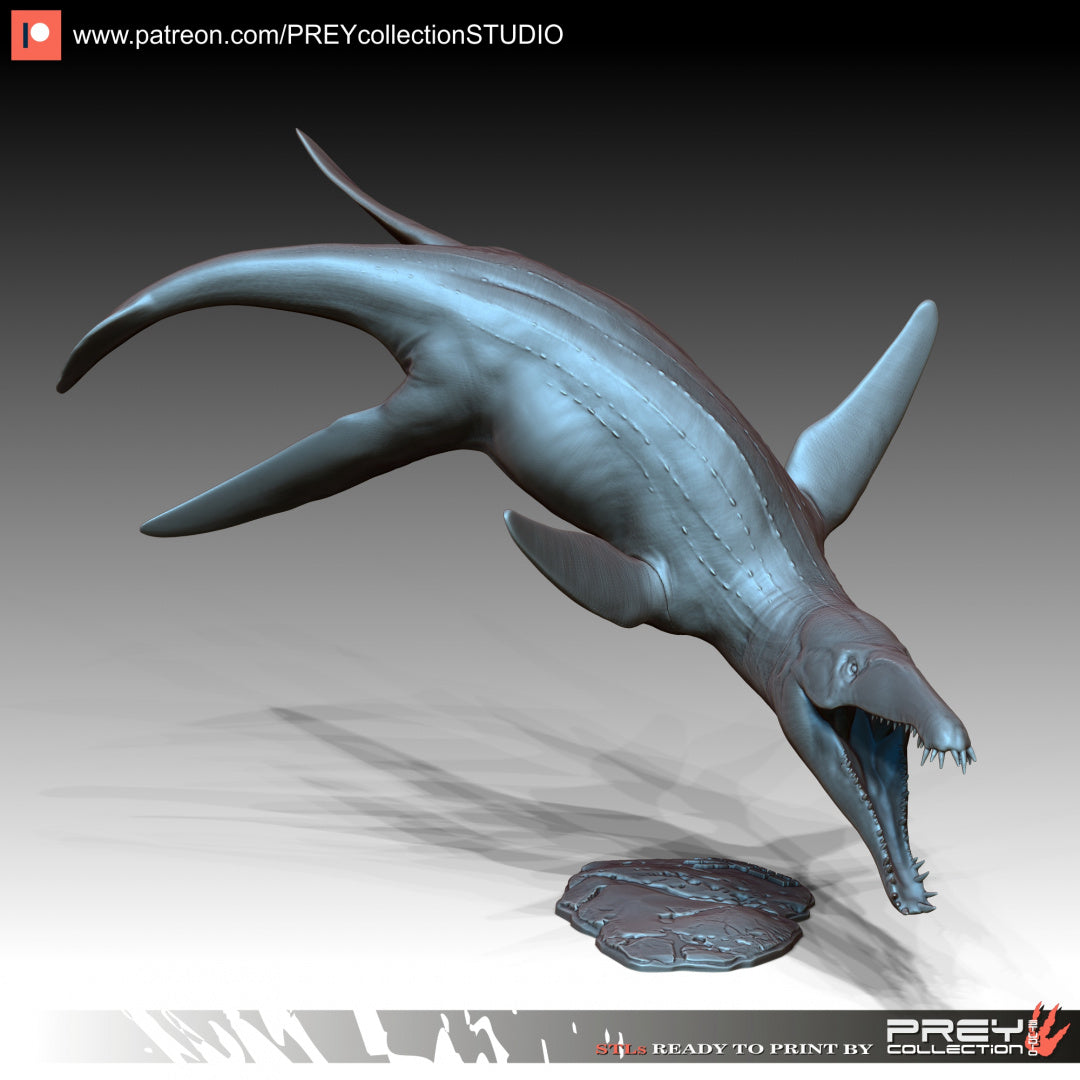 LIOPLEURODON - Jurassic World - Dungeons and Dragons - by Prey Studios- Tabletop RPG Miniature - Roleplaying 3D Printed Fantasy Mini