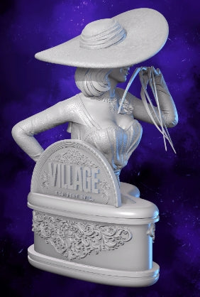 Lady Dimitrescu Bust - Resident Evil Village - by Man I love Figures - Tabletop RPG Miniature - Roleplaying 3D Printed Fantasy Mini