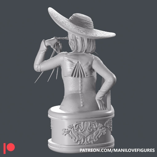 Lady Dimitrescu Bust - Resident Evil Village - by Man I love Figures - Tabletop RPG Miniature - Roleplaying 3D Printed Fantasy Mini