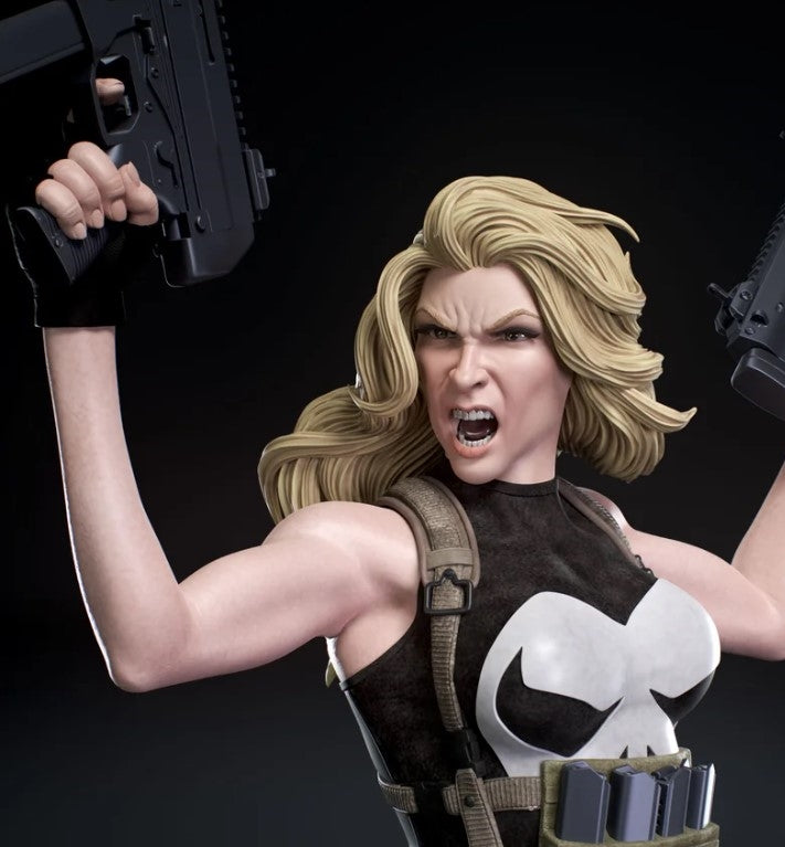 Lady Punisher - Marvel Universe - by Creative Geek - Tabletop RPG Miniature - Roleplaying 3D Printed Fantasy Mini