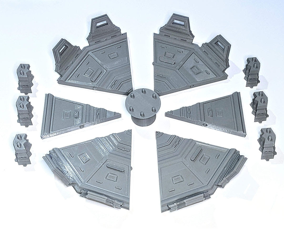 Aerospace Aegis Landing Pad - by Dungeons and Dragons - Tabletop RPG Miniature - Roleplaying 3D Printed Fantasy Mini