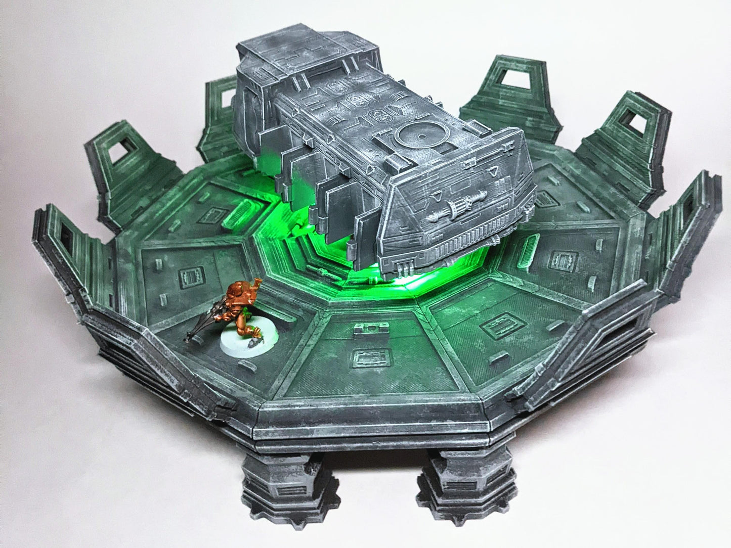 Aerospace Aegis Landing Pad - by Dungeons and Dragons - Tabletop RPG Miniature - Roleplaying 3D Printed Fantasy Mini