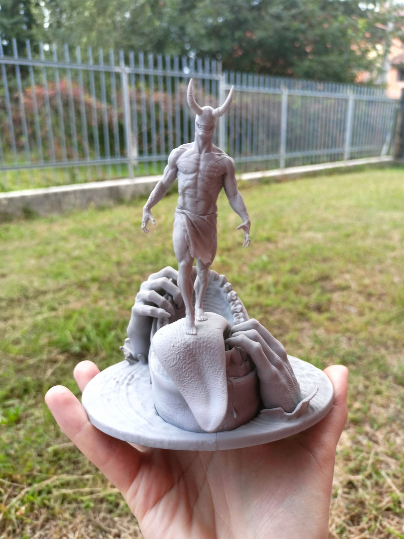 Laughing Demon - by Ethereal Sculpts - Tabletop RPG Miniature - Roleplaying 3D Printed Fantasy Mini