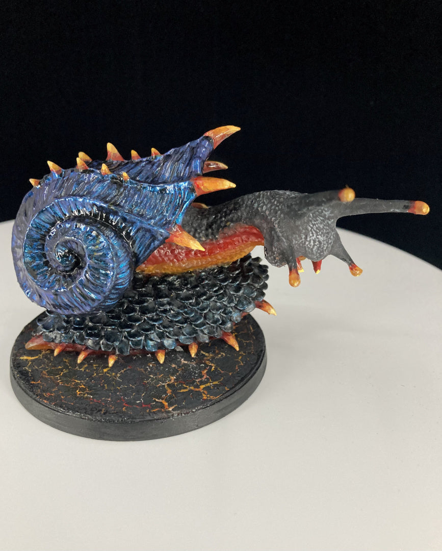 Lava snail - RPG Miniatures - by Cursed Forge - Tabletop RPG Miniature - Roleplaying 3D Printed Fantasy Mini