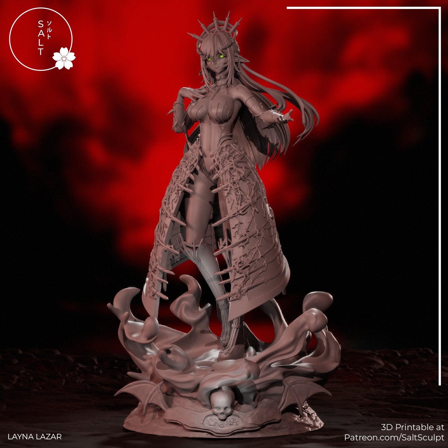 Layna Lazar - ENVTUBER (300mm) Unassembled/Unpainted/3D Print