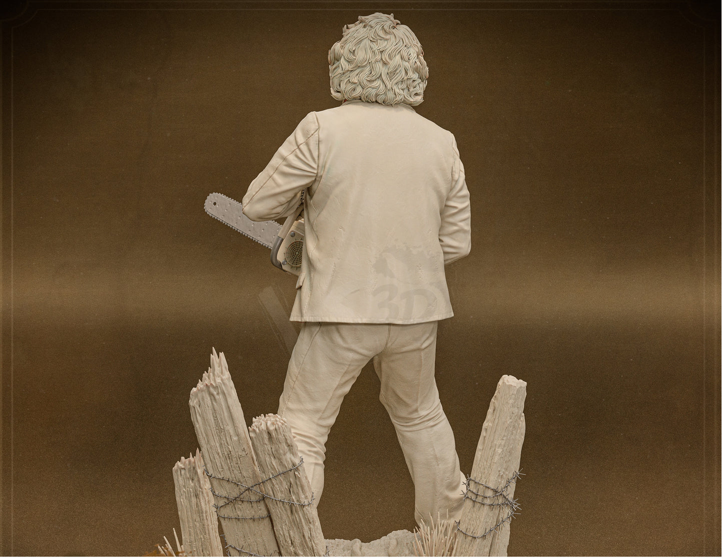 Leatherface Sculpture (75mm to 500mm) - Unassembled/Unpainted/3D Print