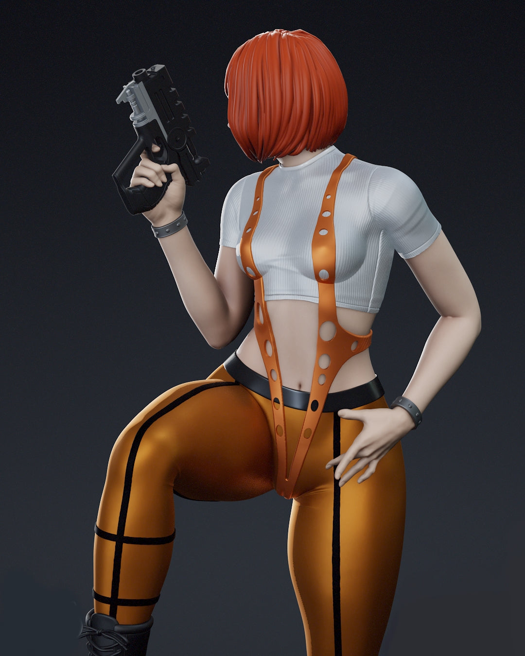 Leeloo Sculpture (75mm to 500mm) - Unassembled/Unpainted/3D Print
