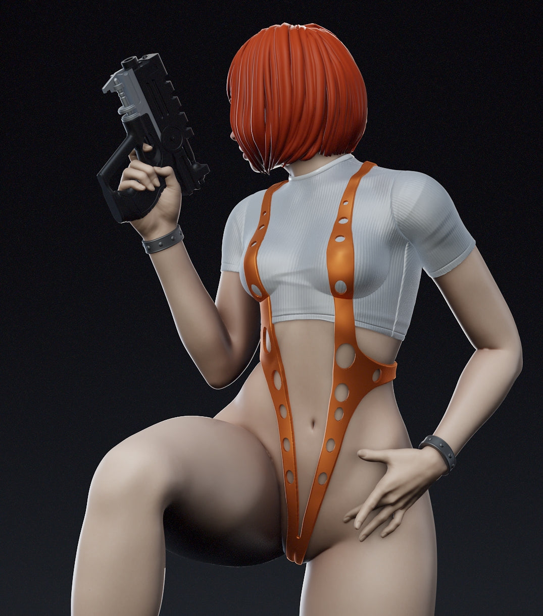 Leeloo Sculpture (75mm to 500mm) - Unassembled/Unpainted/3D Print