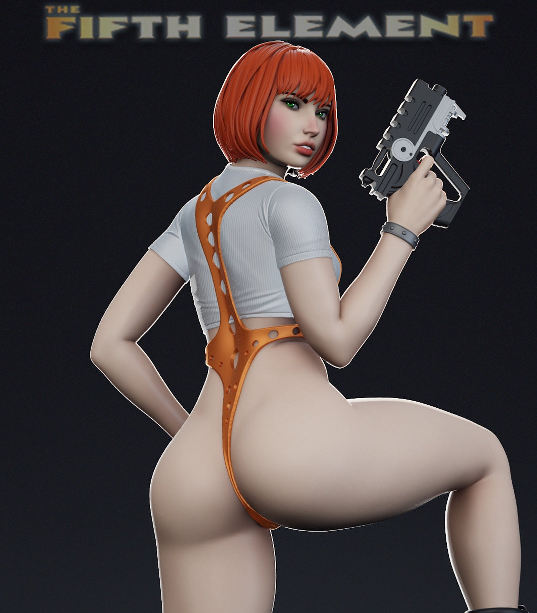 Leeloo Sculpture (75mm to 500mm) - Unassembled/Unpainted/3D Print