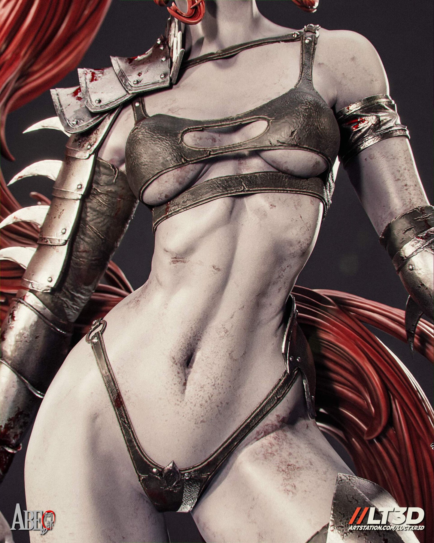 Lythiz - Dark Elf Sculpture (75mm to 500mm) - Unassembled/Unpainted/3D Print