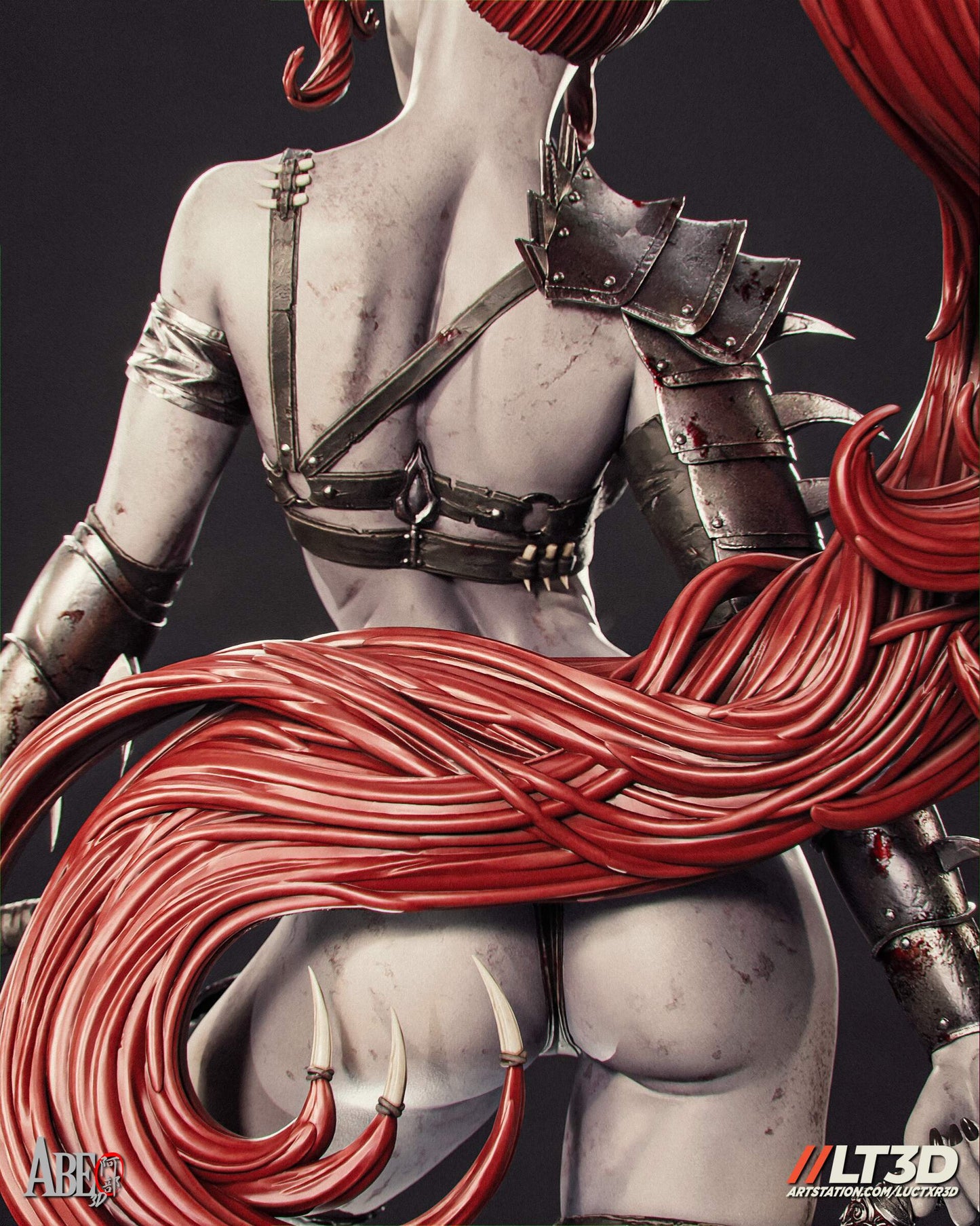 Lythiz - Dark Elf Sculpture (75mm to 500mm) - Unassembled/Unpainted/3D Print