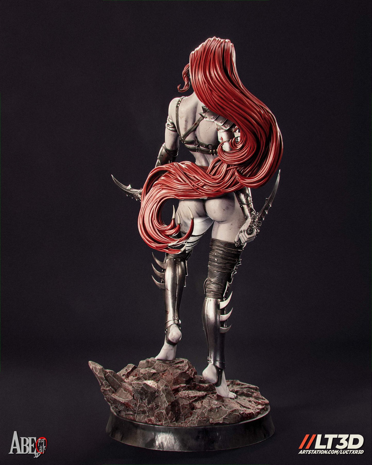 Lythiz - Dark Elf Sculpture (75mm to 500mm) - Unassembled/Unpainted/3D Print