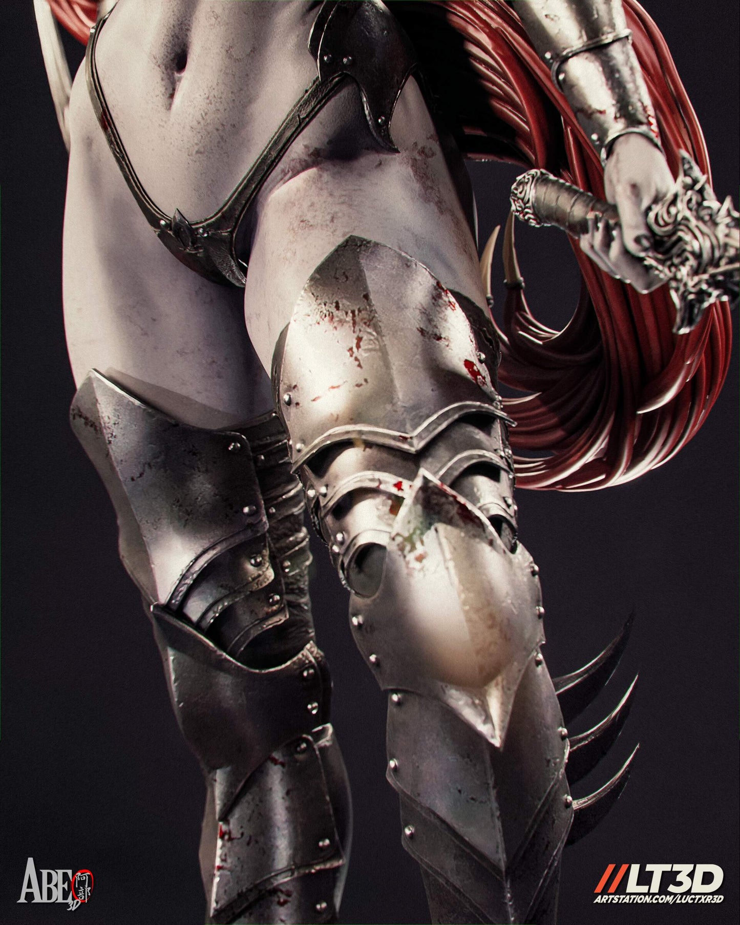 Lythiz - Dark Elf Sculpture (75mm to 500mm) - Unassembled/Unpainted/3D Print