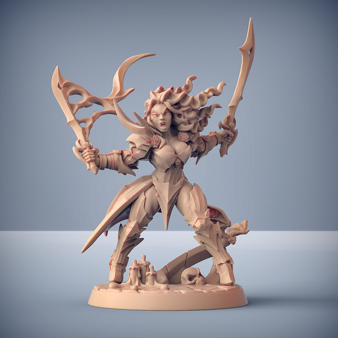 Lady of Darkness - Vampire Hero - Lenora Drakenmiryan - Bloodhunt Hero - by Artisan Guild - Tabletop RPG Miniature - Roleplaying 3D Printed Fantasy Mini