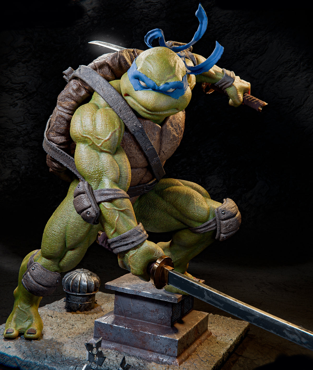 Leonardo Sculpture (75mm to 500mm) - Unassembled/Unpainted/3D Print