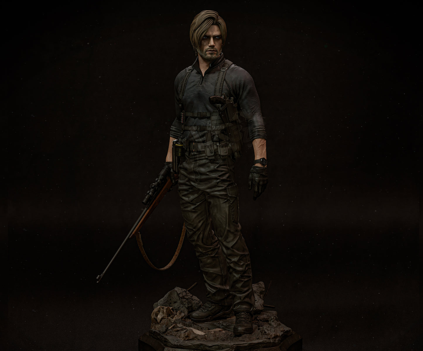 Leon: Resident Evil Sculpture - Unassembled/Unpainted/3D Print