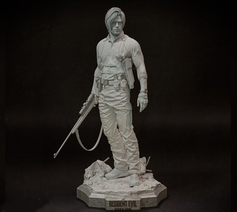 Leon: Resident Evil Sculpture - Unassembled/Unpainted/3D Print
