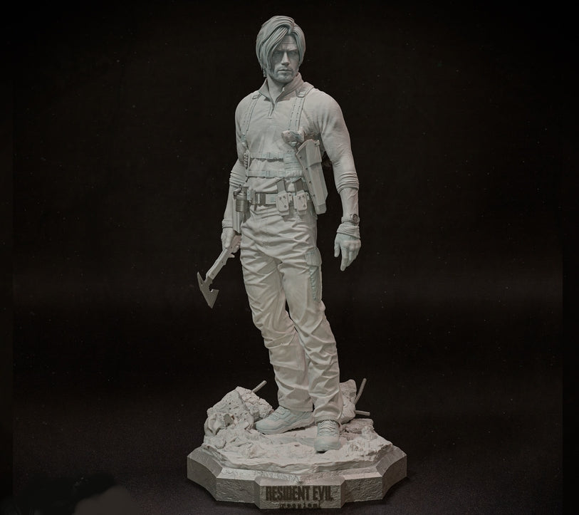 Leon: Resident Evil Sculpture - Unassembled/Unpainted/3D Print