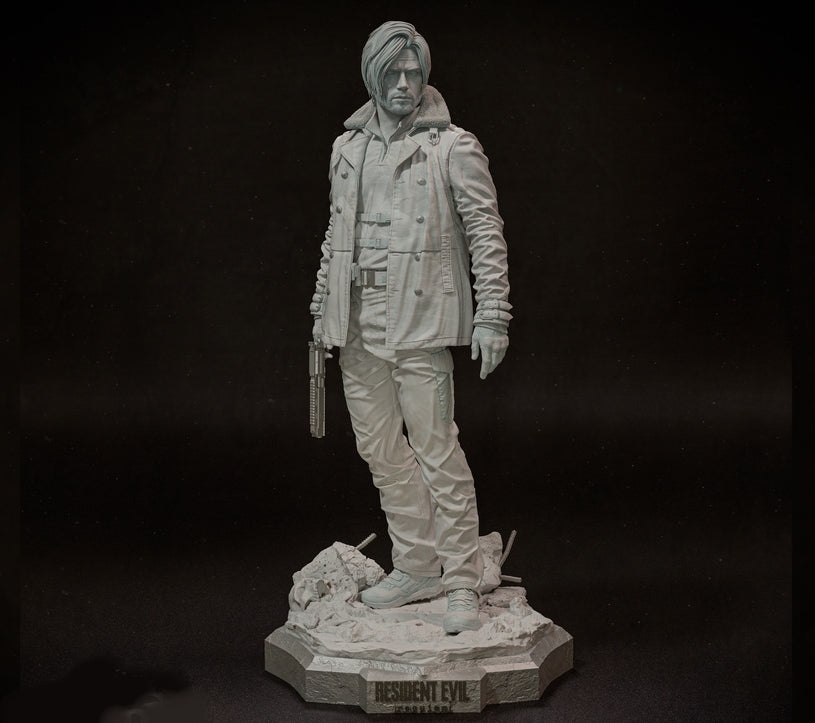 Leon: Resident Evil Sculpture - Unassembled/Unpainted/3D Print