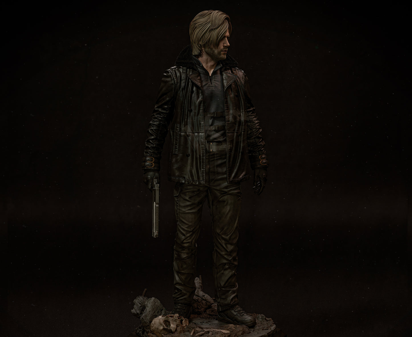 Leon: Resident Evil Sculpture - Unassembled/Unpainted/3D Print