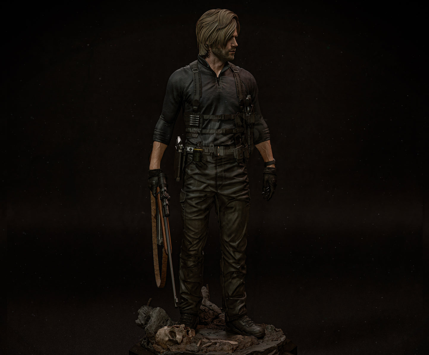 Leon: Resident Evil Sculpture - Unassembled/Unpainted/3D Print