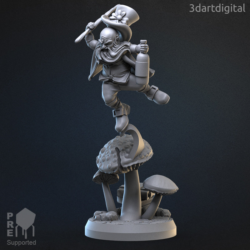 Leprechaun - Liam the Drunkard - by 3dartDigital - Tabletop RPG Miniature - Roleplaying 3D Printed Fantasy Mini