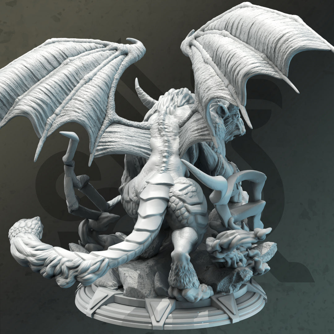 Lightning Chimera - Vilamin - Air Elemental - by DM Stash- Tabletop RPG Miniature - Roleplaying 3D Printed Fantasy Mini