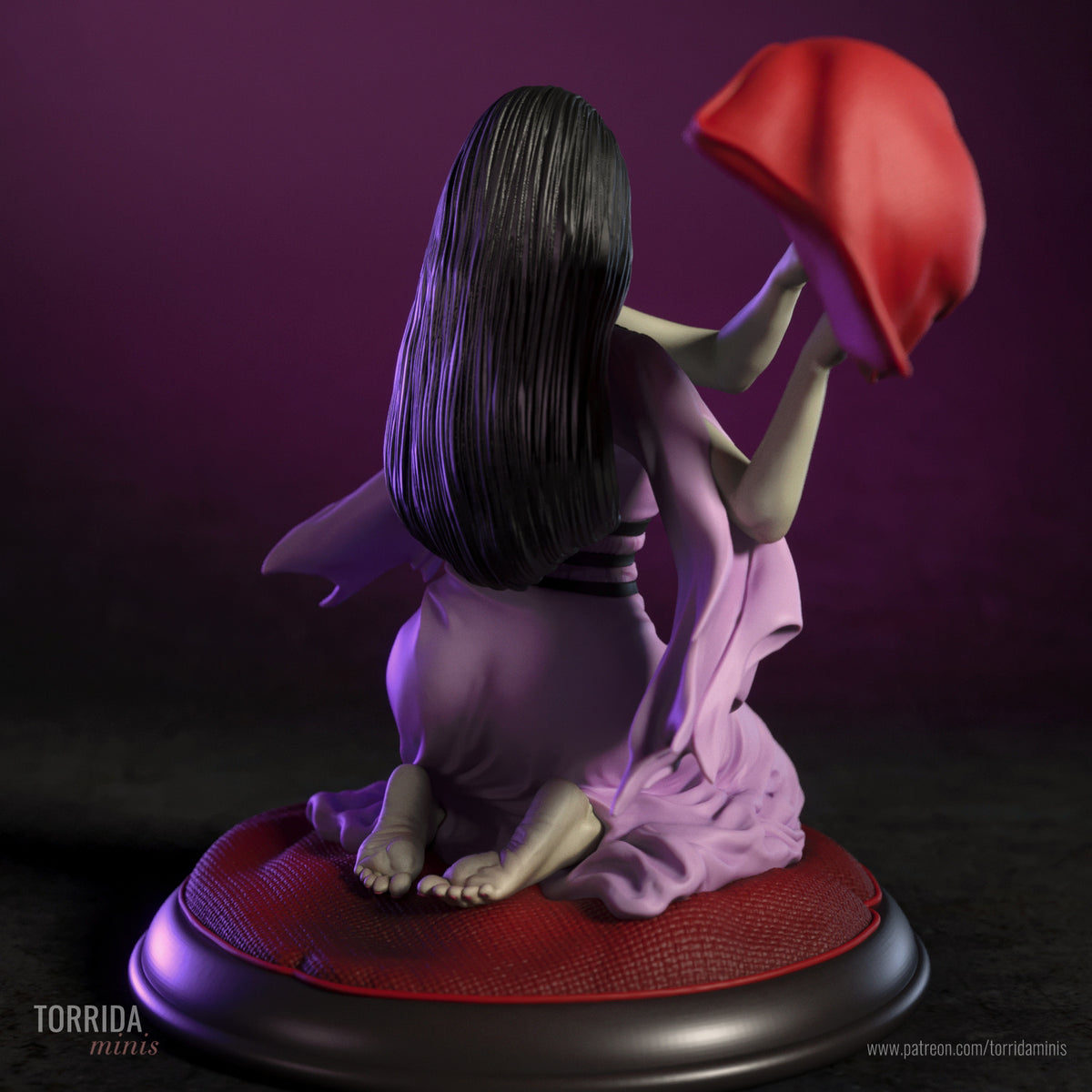 Lily Munster Sculpture (75mm - 300mm) Unpainted / Unassembled / 3D Printed