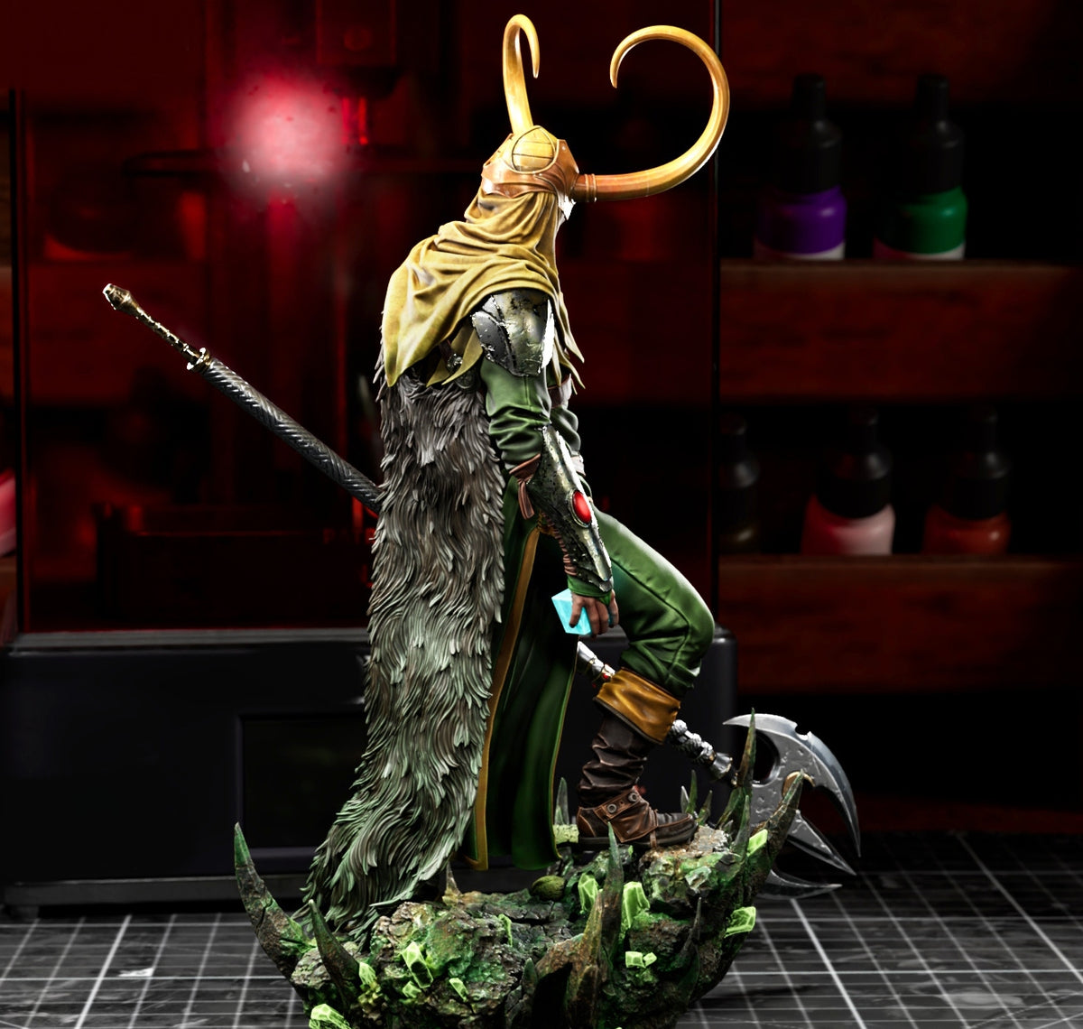 Sculpture de Loki (75 mm à 500 mm) - Non assemblée/Non peinte/Impression 3D