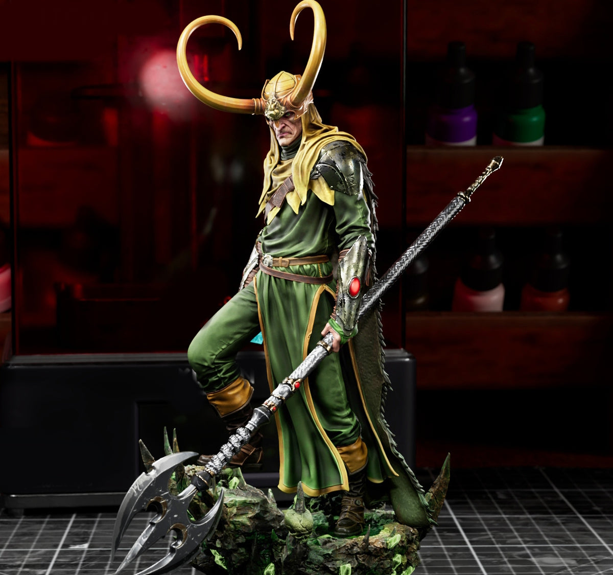 Sculpture de Loki (75 mm à 500 mm) - Non assemblée/Non peinte/Impression 3D