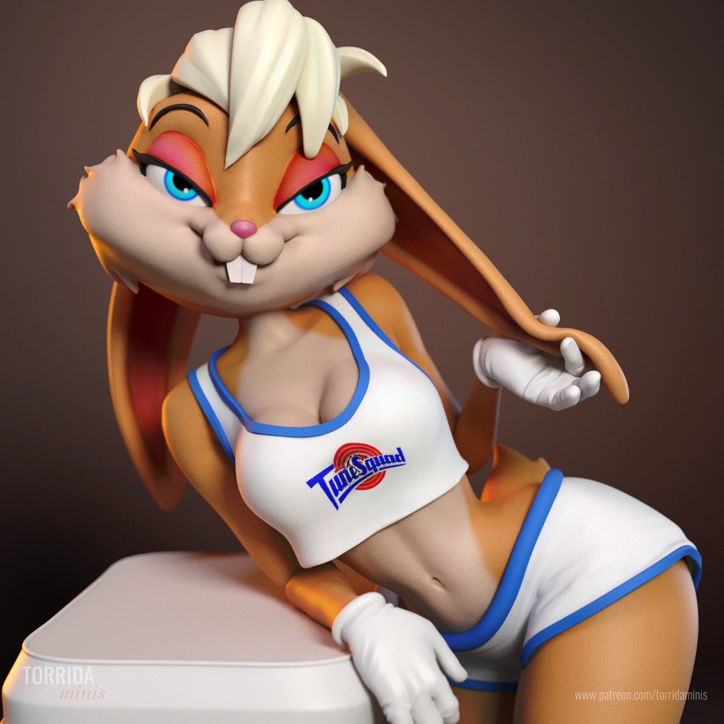 Lola Bunny Sculpture (75mm to 500mm) - Unassembled/Unpainted/3D Print