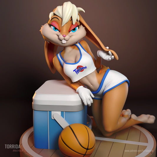 Lola Bunny Sculpture (75mm to 500mm) - Unassembled/Unpainted/3D Print