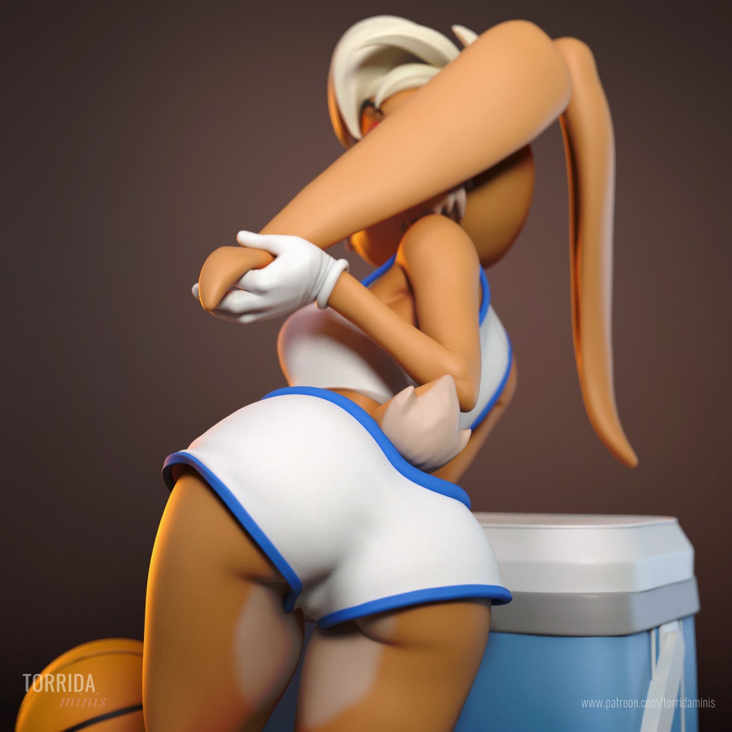 Lola Bunny Sculpture (75mm to 500mm) - Unassembled/Unpainted/3D Print