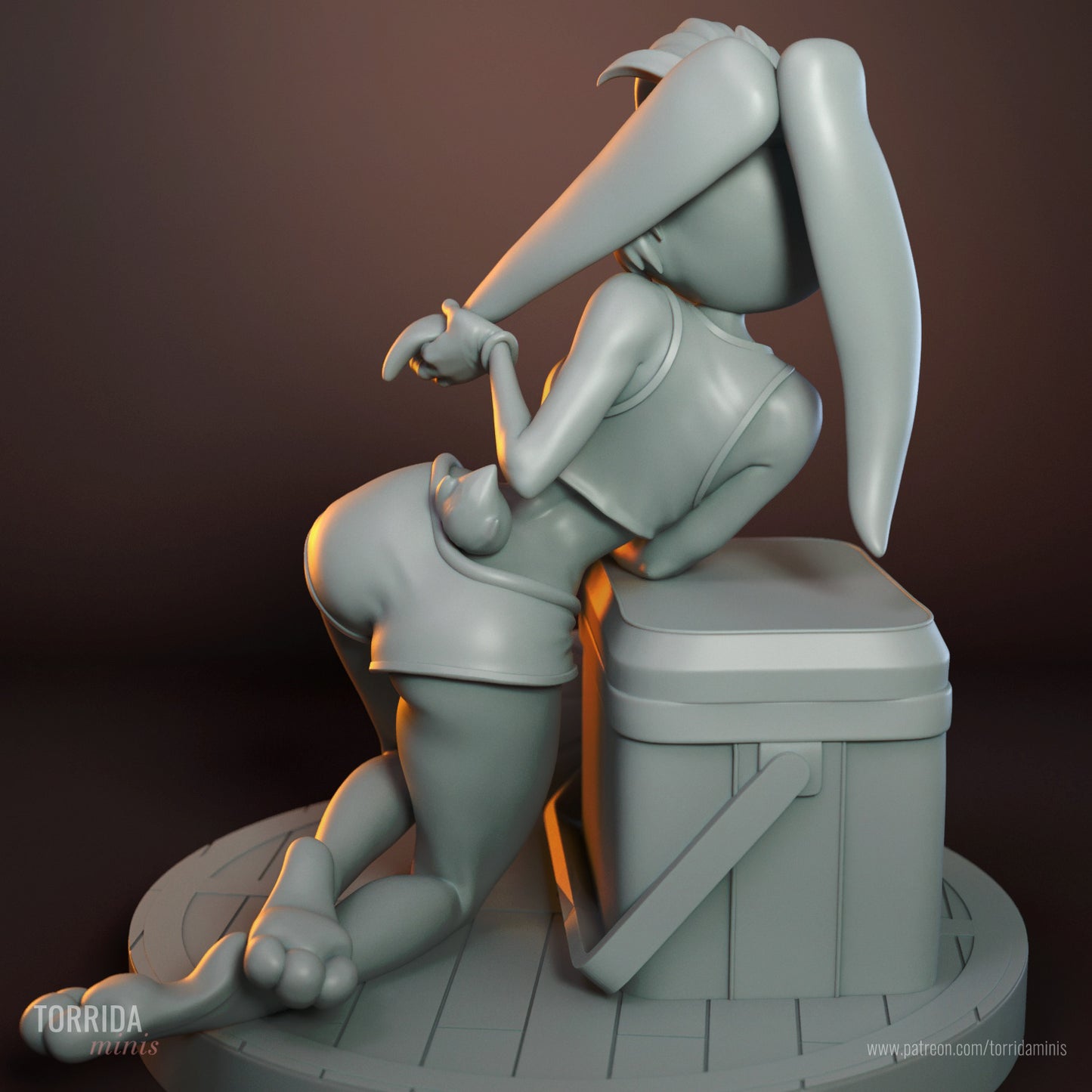 Lola Bunny Sculpture (75mm to 500mm) - Unassembled/Unpainted/3D Print