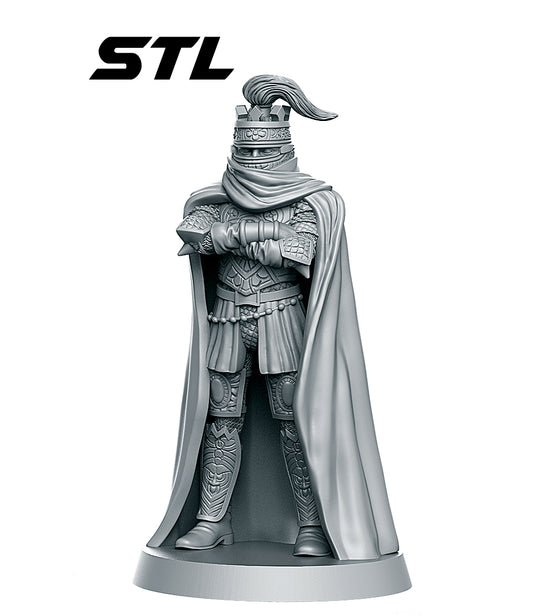 Lord Soth - Undead Black Knight of the Rose - Dungeons and Dragons - by RN Estudio - Tabletop RPG Miniature - Roleplaying 3D Printed Fantasy Mini